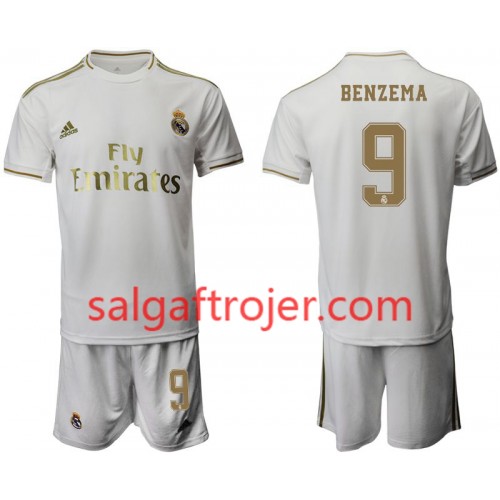 Real Madrid Fodboldtrøjer Karim Benzema 9 Børn Hjemmebanesæt 2019/20 Kort ærmer Real Madrid Fodboldtrøjer Karim Benzema 9 Børn Hjemmebanesæt 2019/20 Kort ærmer